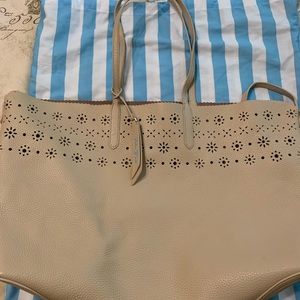 Draper James Pebbled Leather tote